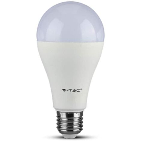 V-tac 161 lampadina led bulbo sfera E27 15W 1250lm 6000k A65 bianco freddo Chip Samsung