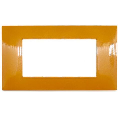 Placche compatibili vimar plana 2 3 4 7 posti T16-4 posti-arancione (1/3)