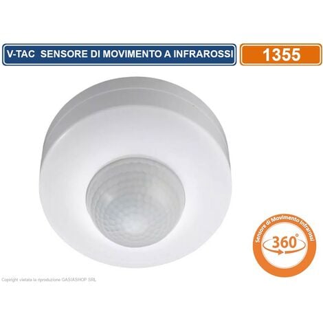 V-TAC VT-8049 SENSORE DI MOVIMENTO A INFRAROSSI PER LAMPADINE - SKU 1355