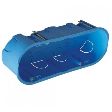 Cassetta modulare da incasso per cartongesso 6/7 posti con inserti in ferro 2xØ68 IP20 FAEG - FG10257