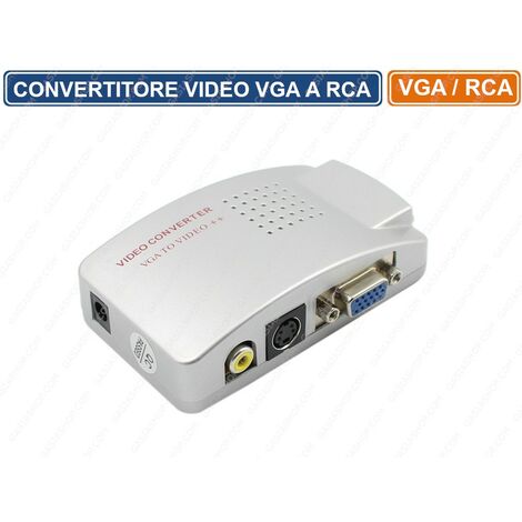 Convertitore Video da VGA a RCA, S-Video, S-VHD per sistemi CCTV Convertitore Video da VGA a RCA, S-Video, S-VHD per sistemi CCTV