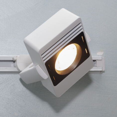 FARETTO PROIETTORE A BINARIO TRACK LIGHT LED COB 30W 2700 LUMEN CRI 90 BIANCO NATURALE 4000K - Colore: Bianco
