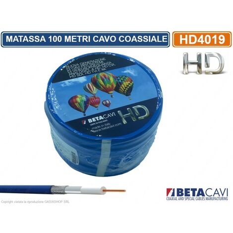 HD4019 BETACAVI  MATASSA CAVO COASSIALE MICROCOAX HD4-ECA PER SISTEMI DI VIDEOSORVEGLIANZA PROFESSIONALI