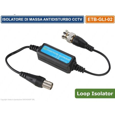 FILTRO ANTIDISTURBO PASSIVO  ISOLATORE DI MASSA PER TELECAMERE ANALOGICHE AHD TVI CVI CVBS