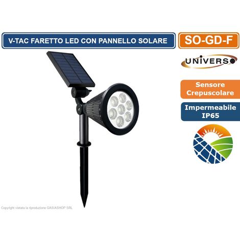 BITPOTT Faretto Solare Esterno Con Sensore Di Movimento - 4 Pezzi - IP67 Impermeabile - 3 Modalità