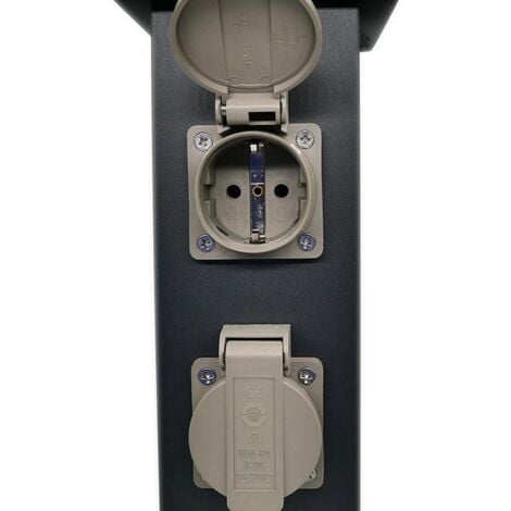 V-TAC VT-1155-4 MULTIPRESA POSTI CON PRESE SCHUKO DA GIARDINO