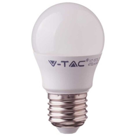 V-tac 176 lampadina a led mini globo 5.5W E27 6400K 470lm bianco ghiaccio G45 by Samsung