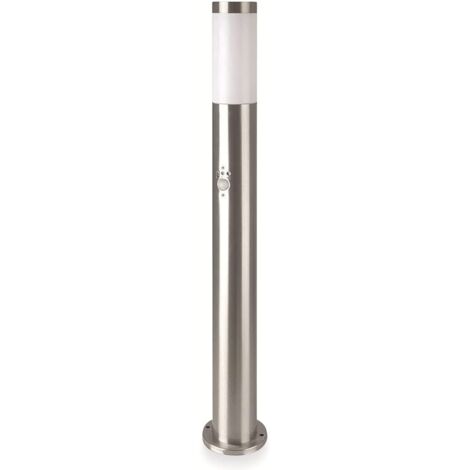 V-TAC VT-838 LAMPIONE PORTALAMPADA DA GIARDINO PER LAMPADINE E27 FISSAGGIO A TERRA E SENSORE DI MOVIMENTO IP44 80CM - SKU 8960 (1/10)
