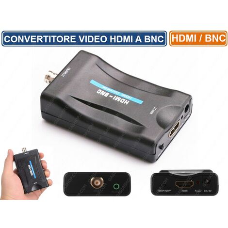 CONVERTITORE VIDEO DA HDMI A BNC PER SISTEMI DI VIDEOSORVEGLIANZA CCTV PAL /NTSC