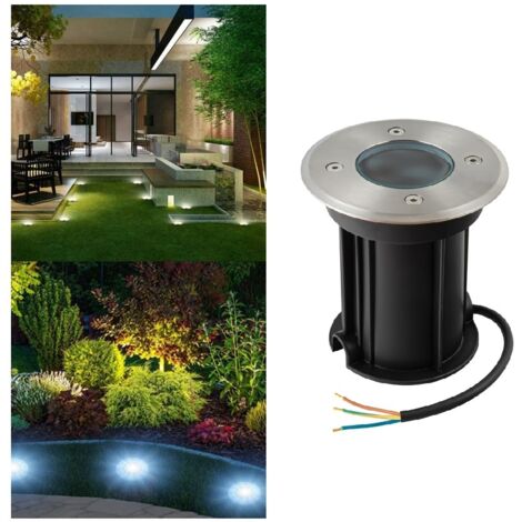 SEGNAPASSO PORTALAMPADA DA INTERRAMENTO CALPESTABILE PER LAMPADINE GU10 IP65
