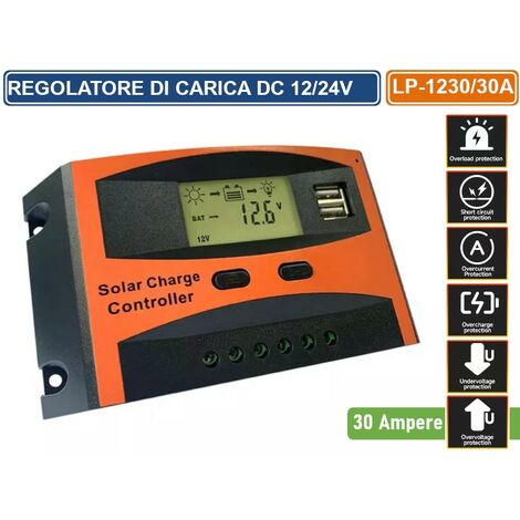 Regolatore Di Carica WR30 Western Co Da 30A Con Display - PWM