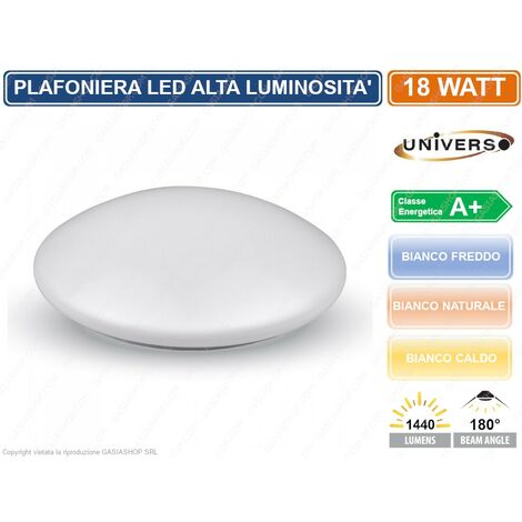 GBLY Plafoniera LED Soffitto, 18W 30cm, IP44 Bianca Neutra 4000K, Plafoniere Moderna A Soffitto Per Interni Soggiorno Camera Da Letto Cucina Corridoio Plafoniere 82553856