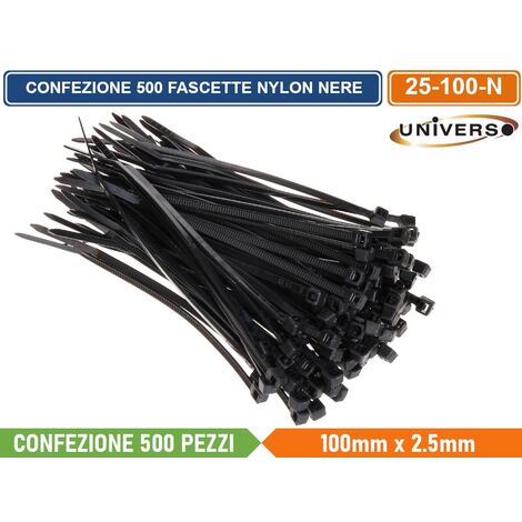 Fascette Fermacavi Autobloccanti 203x3,5mm in Nylon 100pz