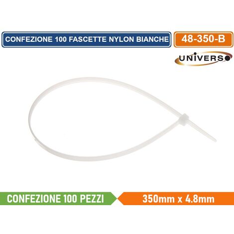 Hipeqia Fascette per Cablaggio, 200pz Fascette Stringicavo Nylon Autobloccanti