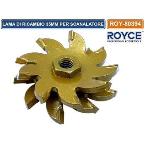 LAMA DISCO DI RICAMBIO 35MM PER SCANALATORE TRACCIATRICE A FRESA