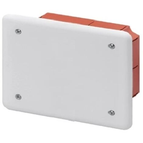 CASSETTA DI DERIVAZIONE DAINCASSO PER PARETI IN MURATURA 119X96X70 COPERCHIO E VITI IP40 PT3 (1/2)