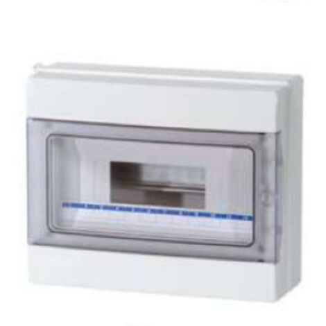Centralino da parete stagno 12  moduli con portello fumè 290x240x105mm IP65 FAEG - FG14512