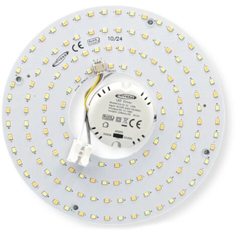 Circolina LED 24W Ø 19cm ricambio per plafoniera anello rotondo lampada a basso consumo per soffitto cucina bagno