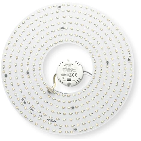 Circolina LED 53W Ø 27cm ricambio per plafoniera anello rotondo lampada a basso consumo per soffitto cucina bagno