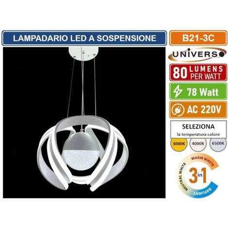 UNIVERSO  B21-3C LAMPADARIO LED A SOSPENSIONE 78W CHANGING COLOR CCT 3in1 (1/4)