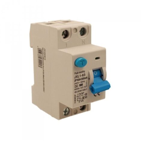 ETTROIT Interruttore Differenziale Puro 2P 63A 300mA 220V-6KA Curva F - JX3263613