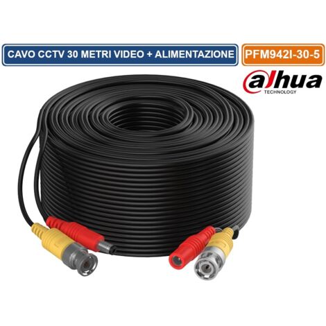 DAHUA PFM942I-30-5 MATASSA DI CAVO VIDEO ED ALIMENTAZIONE DA 30 METRI PER SISTEMI DI VIDEOSORVEGLIANZA CCTV (1/2)