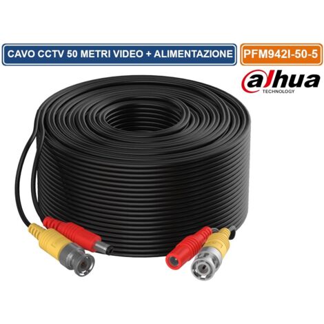 DAHUA PFM942I-50-5 MATASSA DI CAVO VIDEO ED ALIMENTAZIONE DA 50 METRI PER SISTEMI DI VIDEOSORVEGLIANZA CCTV