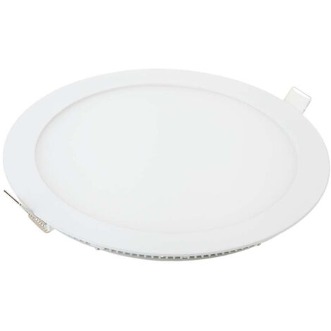 V-TAC Mini pannello LED 18W da incasso rotondo foro 210mm Colore Bianco luce calda 2700K - 214860