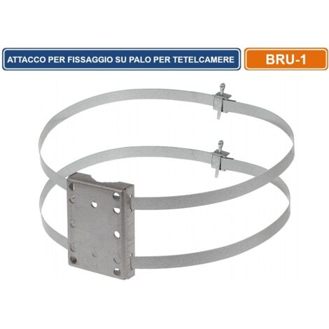 SUPPORTO ATTACCO PER FISSAGGIO A PALO UNIVERSALE PER TELECAMERE CCTV