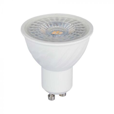 V-TAC Lampadina LED GU10-6W (Equivalenti a 60W) - 445 Lumen - Alta Luminosità - Faretto Led GU10 per Massima Efficienza e Risparmio Energetico - Luce Calda 3000K