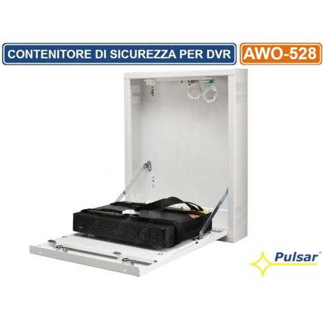 PULSAR AWO-528 CONTENITORE METALLICO DI SICUREZZA PER DVR MONTAGGIO VERTICALE TAMPER