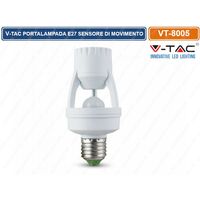 Portalampada E27 Con Sensore Di Movimento Per Esterno – Adattatore A Infrarossi E Radar, Accensione Automatica, Per Casa, Portico, Cantina E Scale