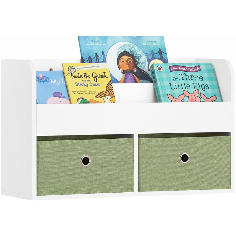 Sobuy Kmb46-w Librería Infantil De Pared Estantería Para Niños De 2 Niveles  3 Compartimentos Y 3 Ganchos 60 X 18 X 51 Cm Es con Ofertas en Carrefour