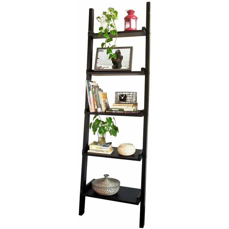 Estanterias Libreriasestanterias De diseñoestantería parednegro5 frg17sch sobuy mdf 50x189x56 negro