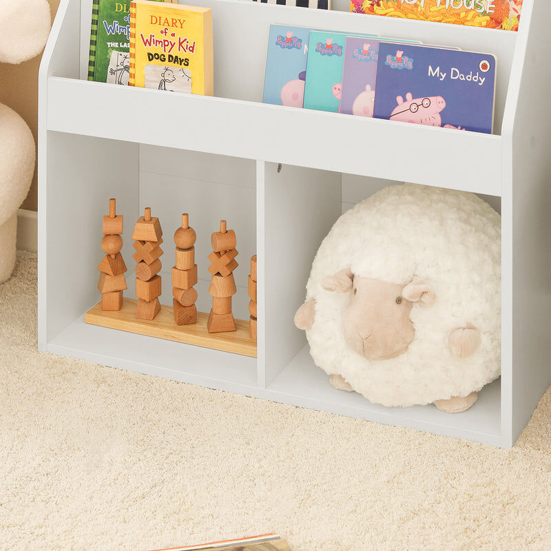 Librería Infantil para niños con 3 estanterías y 1 cajón Estantería  estándar Infantil H70cm KMB17-HG SoBuy ES