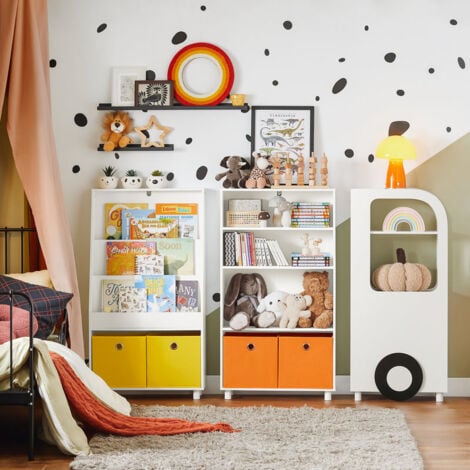 Librería Montessori montada en la pared de 3 niveles Scandi-Design