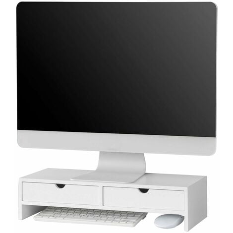 Pantalla Soporte Para 2 Monitores Soporte De Sobremesa Ergonómico Para  Universal Monitor con Ofertas en Carrefour