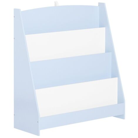 Librería Estantería Para Libros Para Niños Unidad De Almacenamiento Revistero Para Juguetes 5 Compartimentos Abiertos Con Cajones Y Cestas Blanco 84120154