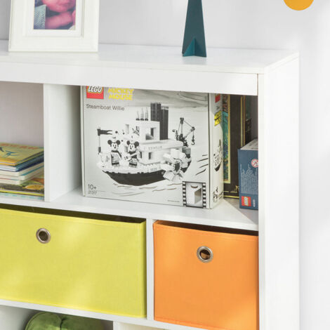 Organizador de Juguetes y Libros para Niños Estantería estándar Infantil 92 x 40 x 93 cm KMB26-W SoBuy ES