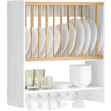 Escurreplatos Blanco De Pared Soporte Para Platos Escurridor De Platos Y  Vasos con Ofertas en Carrefour