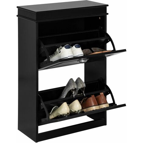 Zapatero con 2 Puertas Organizador para Zapatos 53 x 24 x 82 cm FSR78-SCH SoBuy ES