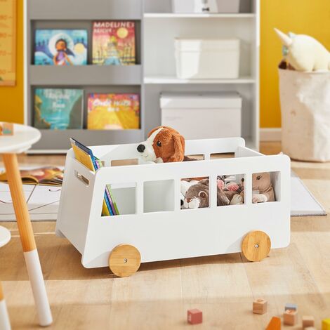 Organizador de almacenamiento de juguetes para niños, estantería de 5  secciones para organizar libros, juguetes, armario de almacenamiento de  madera