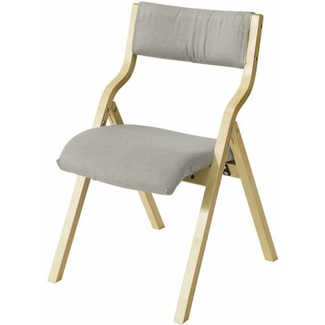 Sillas plegables de madera, sillas plegables blancas, silla plegable  cómoda, para el hogar, comedor, oficina, sillas de escritorio de  computadora