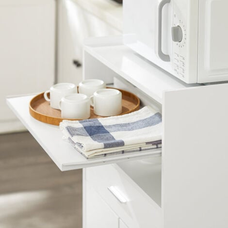 Mueble Auxiliar Cocina Microondas Color Gris con Tapa Roble 58x95 CM :  : Hogar y cocina