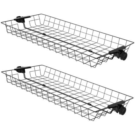 Set de Dos Cestas de Alambre de Metal Multiusos para Ropa 83 x 38 x 8 cm FRG34-P02 SoBuy ES