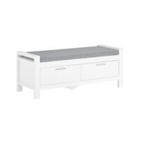 Zapatero Banco con 2 cajones para Guardar y Ordenar 100 x 40 x 40 cm FSR74-W SoBuy ES