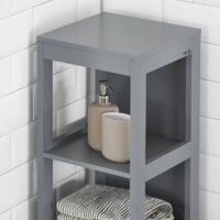 SoBuy SoBuy Mueble columna de baño Armario para baño-3 estantes y 2 cajones FRG126-W,E 