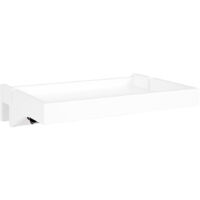 Estante de Noche de bambú Moderno Mesilla de Noche Flotante Ajustable para Habitaciones Pequeñas 36 x 8 x 25 cm Blanco NKD01-W SoBuy ES