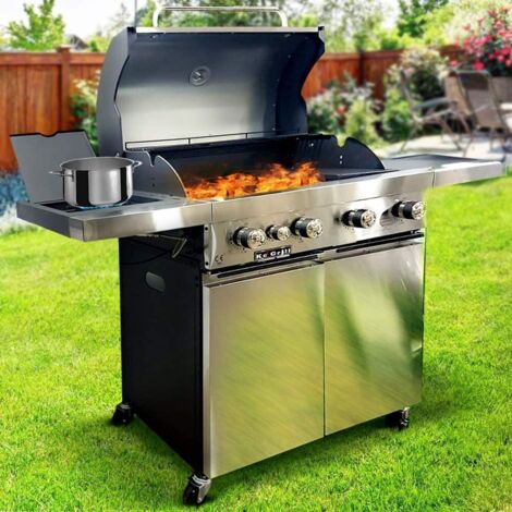KE GRILL Barbecue 4 FUOCHI + FORNELLO Laterale KE421/5