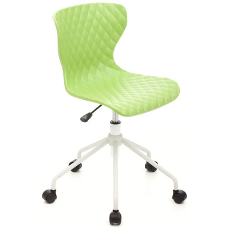 Sedia da Ufficio Girevole con Ruote, Sedia Scrivania Ergonomica per Studio, Cameretta e Smart Working, Poltroncina Ufficio Moderna Comoda e Resistente per Casa e Ufficio Verde (1/4)